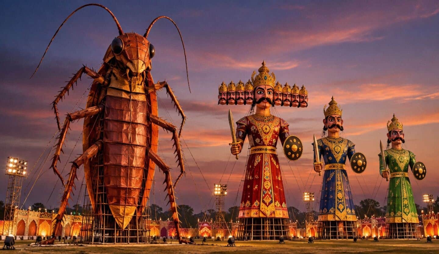 Pitampura Ramlila to burn 30-foot cockroach effigy to promote cleanliness