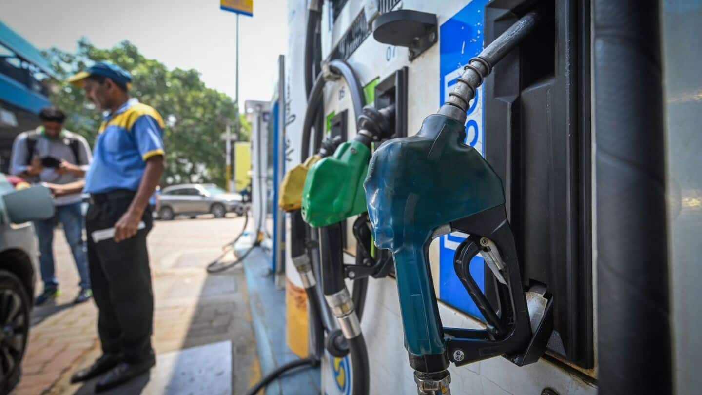 Fuel prices unchanged Monday after nearly ₹7.50 rise since mid-May