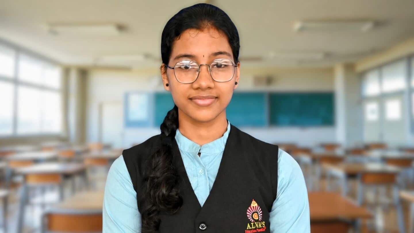 Alva's PU student Disha scores 600/600 after mother's death