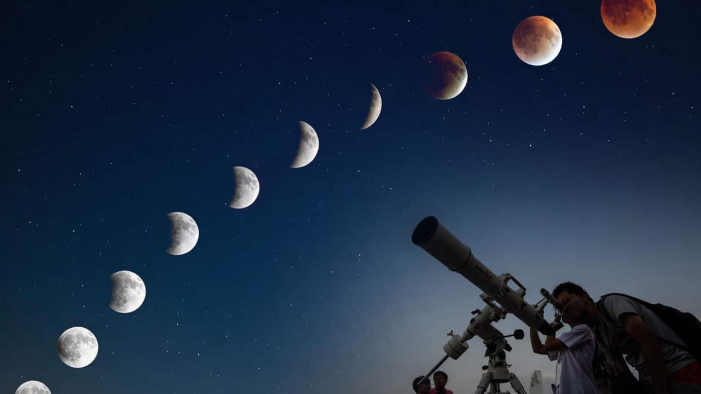 August 27 2026 near-total lunar eclipse reddens Moon worldwide
