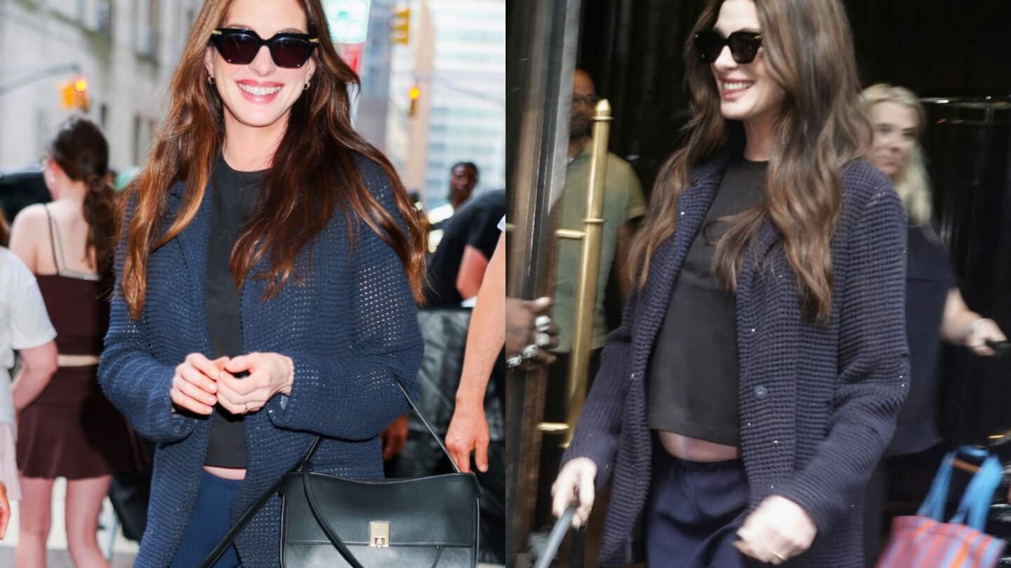 Hathaway mixes $13,000 blazer with $75 tee at 'The Odyssey'