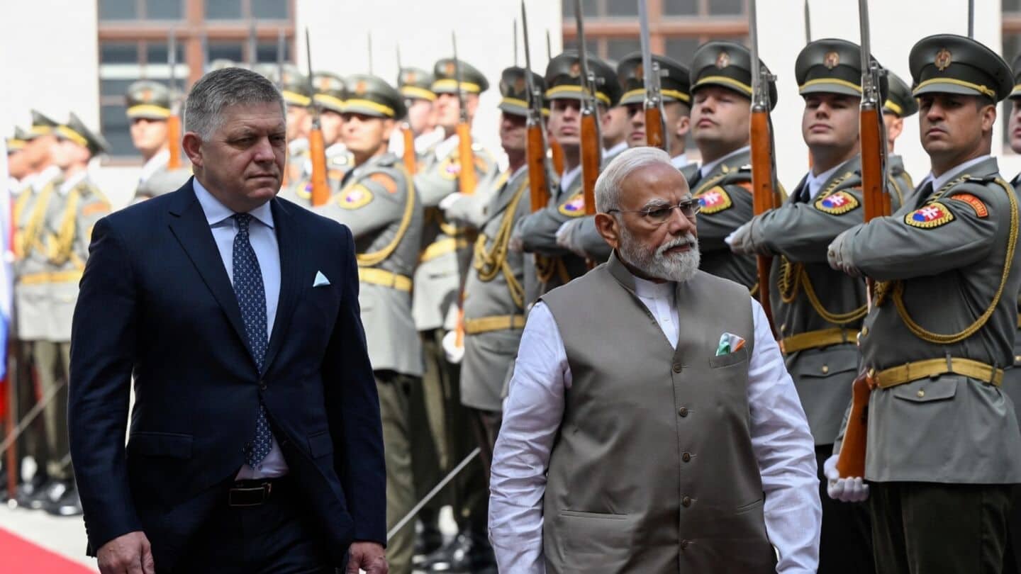 Narendra Modi 1st Indian PM visits Slovakia to boost trade