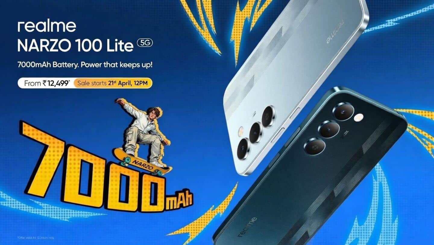 Realme launches Narzo 100 Lite 5G in India at ₹13,999