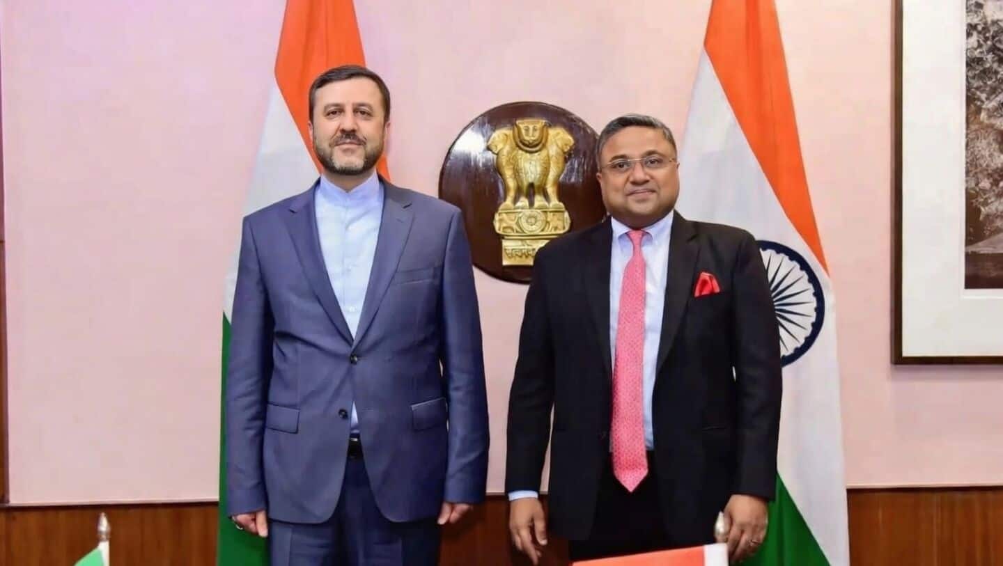 India and Iran meet in New Delhi before BRICS summit
