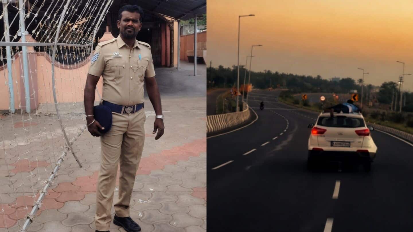 Coimbatore head constable clings to car roof almost 40km