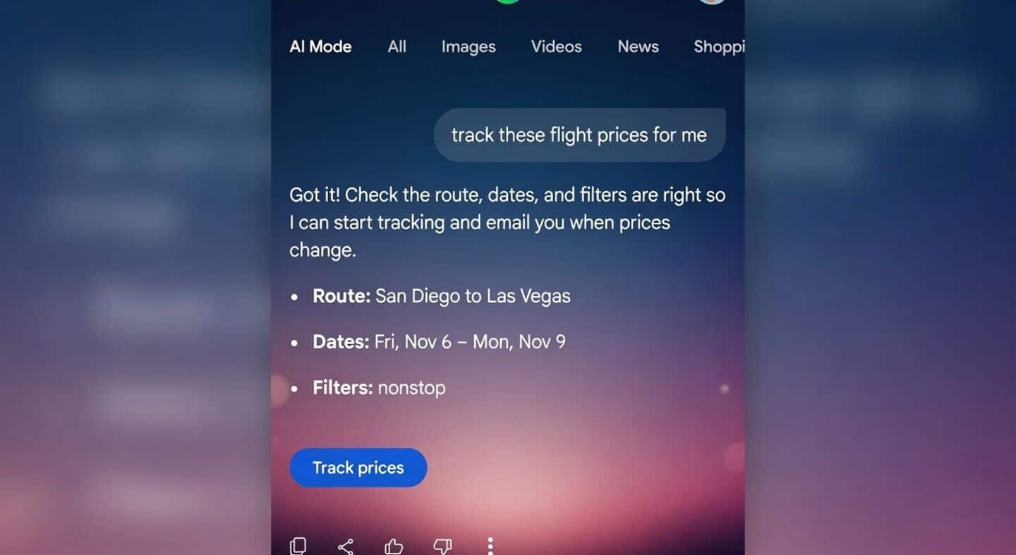 Google's AI mode adds flight tracking and hotel planning tools
