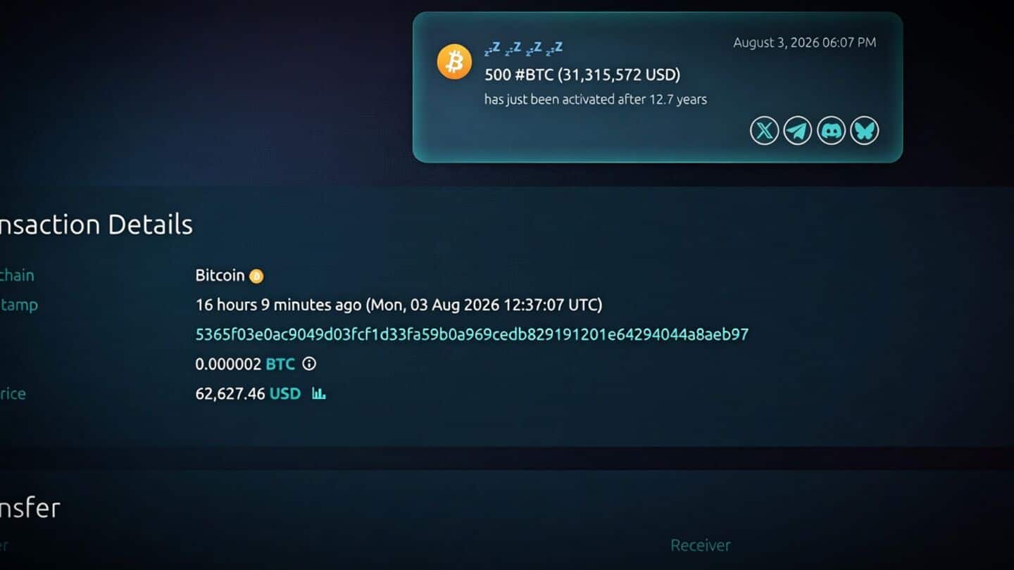 Dormant since 2013 wallet moves 500 bitcoin amid Coldcard hack