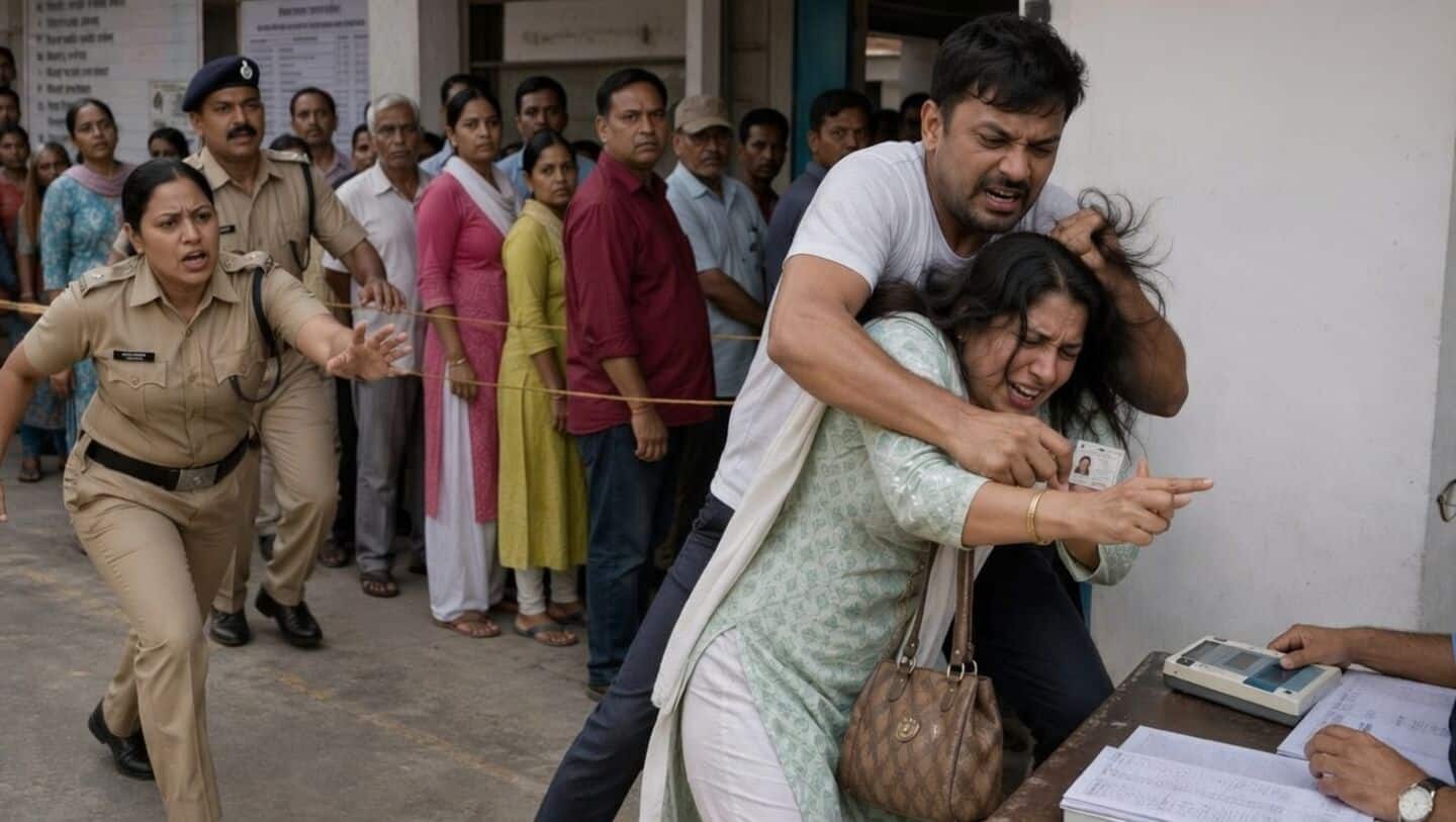 Man confronts estranged wife over voter card in West Bengal