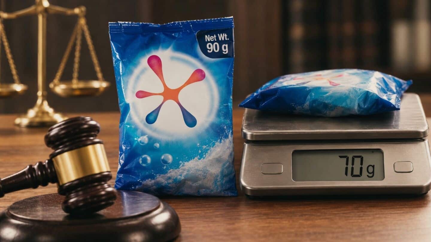 Gyan Chandra Garg awarded ₹40k over underweight Surf Excel pouch