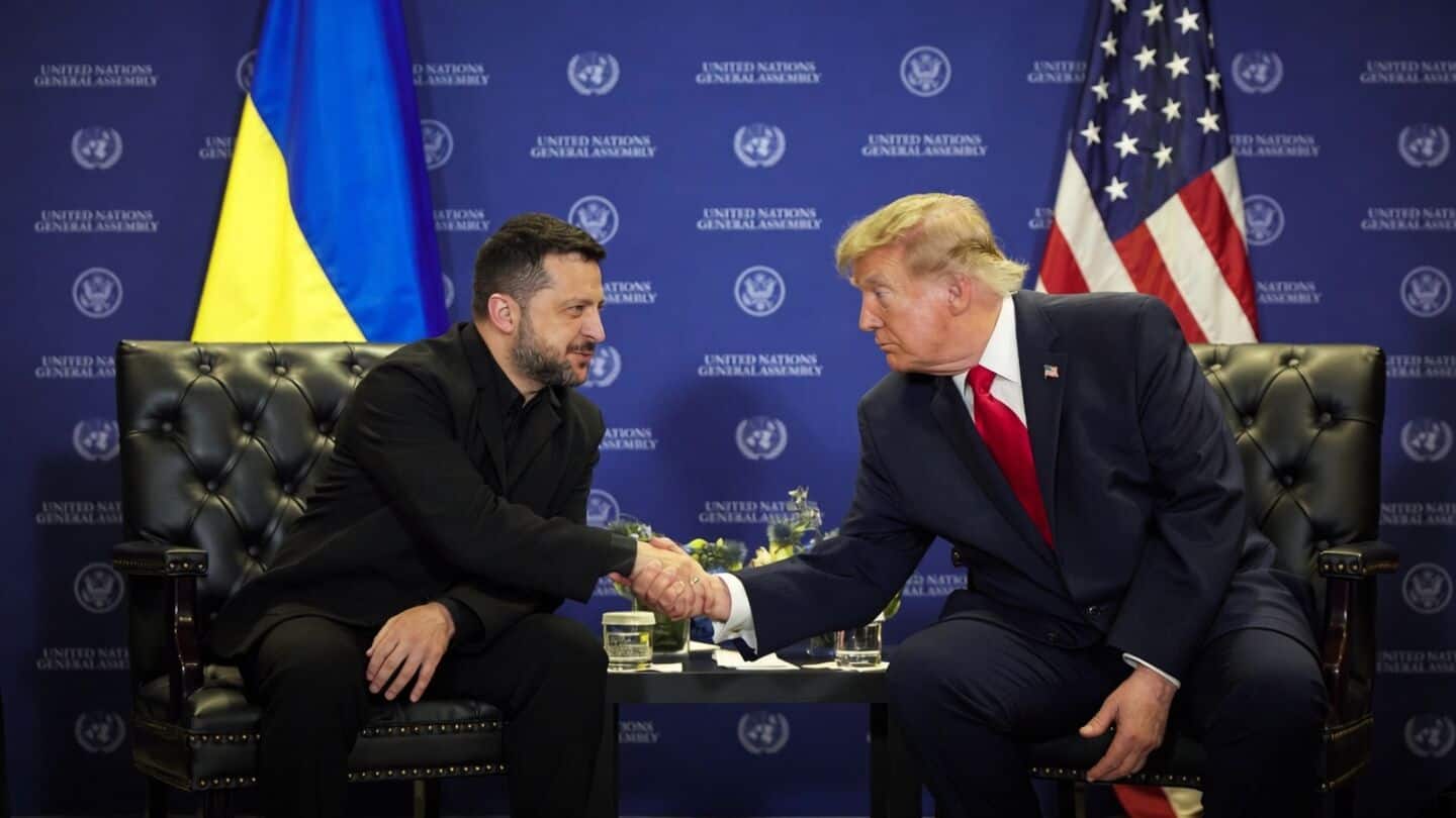 Volodymyr Zelenskyy pitches energy ceasefire to Donald Trump at UN