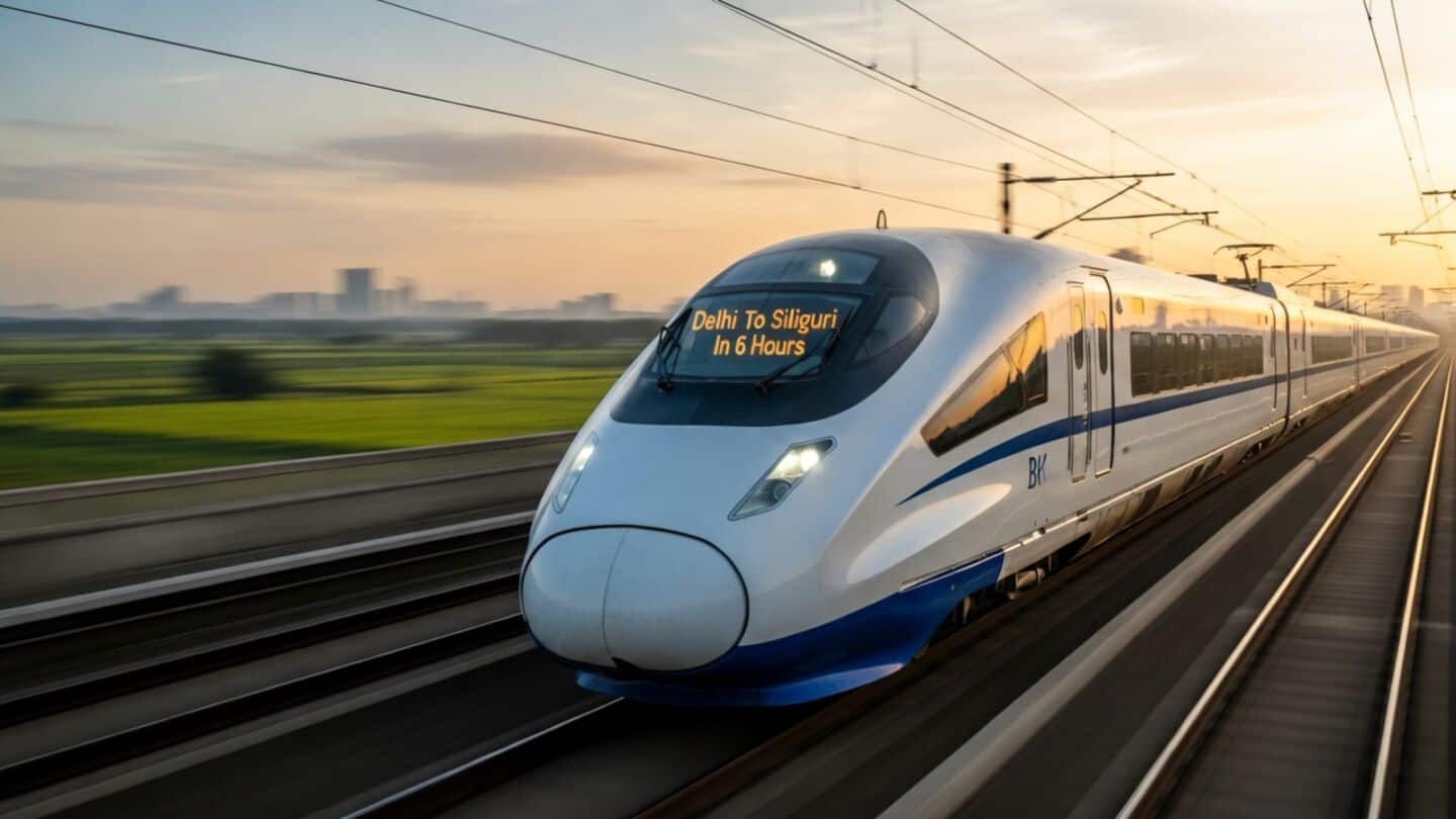 Delhi Siliguri bullet train to cut travel to 6 hours