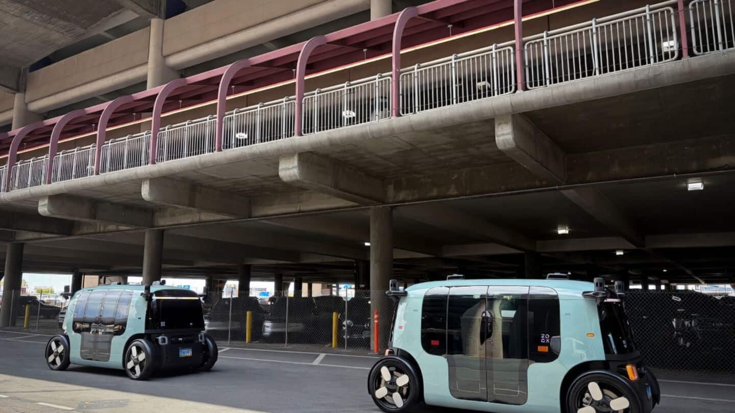 Amazon's Zoox launches driverless robotaxi service at Las Vegas airport