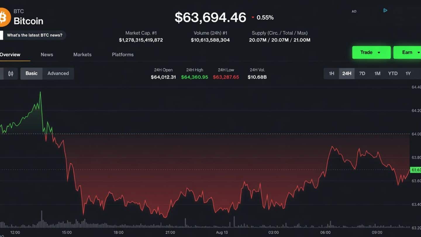 Bitcoin holds at $63,600 after July inflation meets expectations