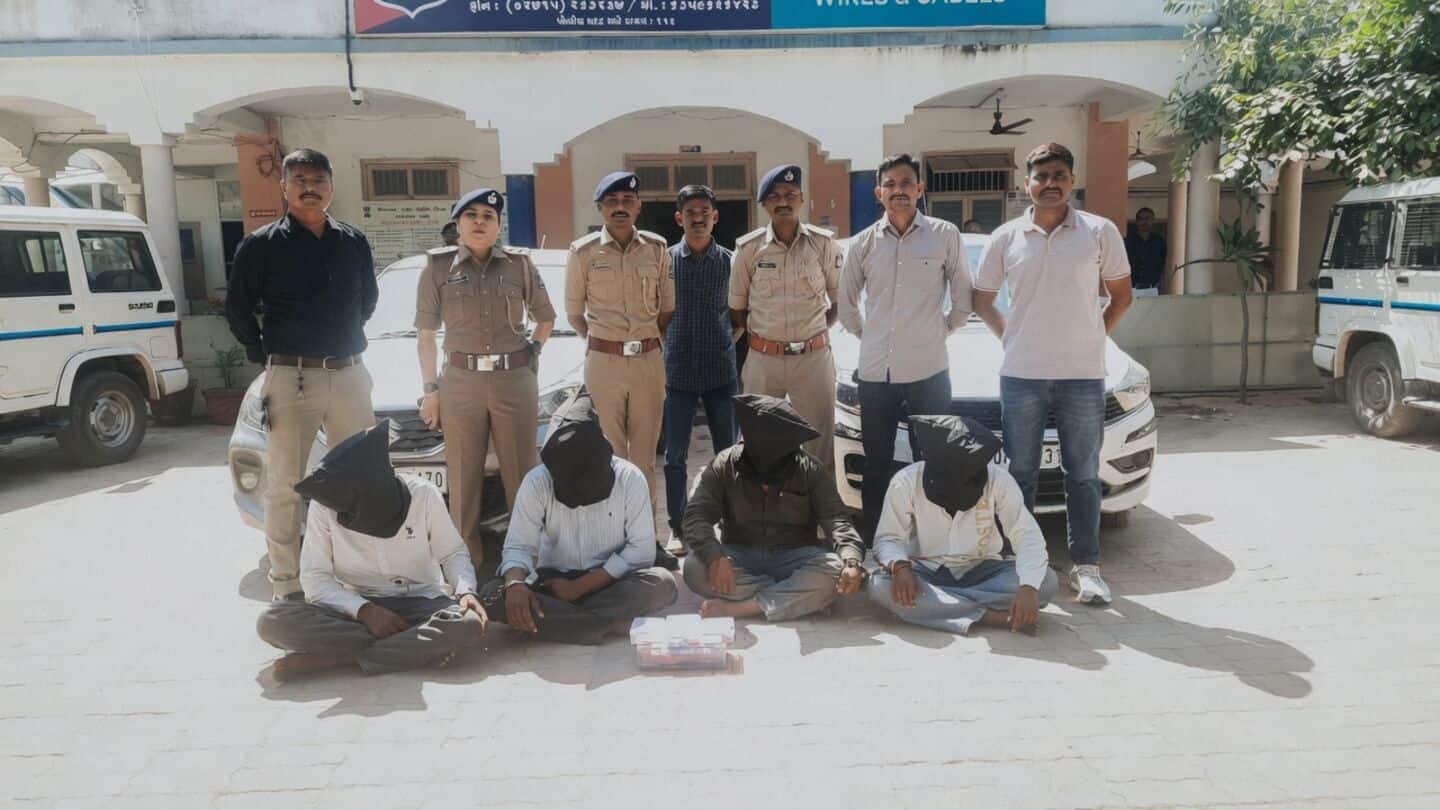 Four arrested after 2.90kg gold theft worth 3.75cr at Nadiad