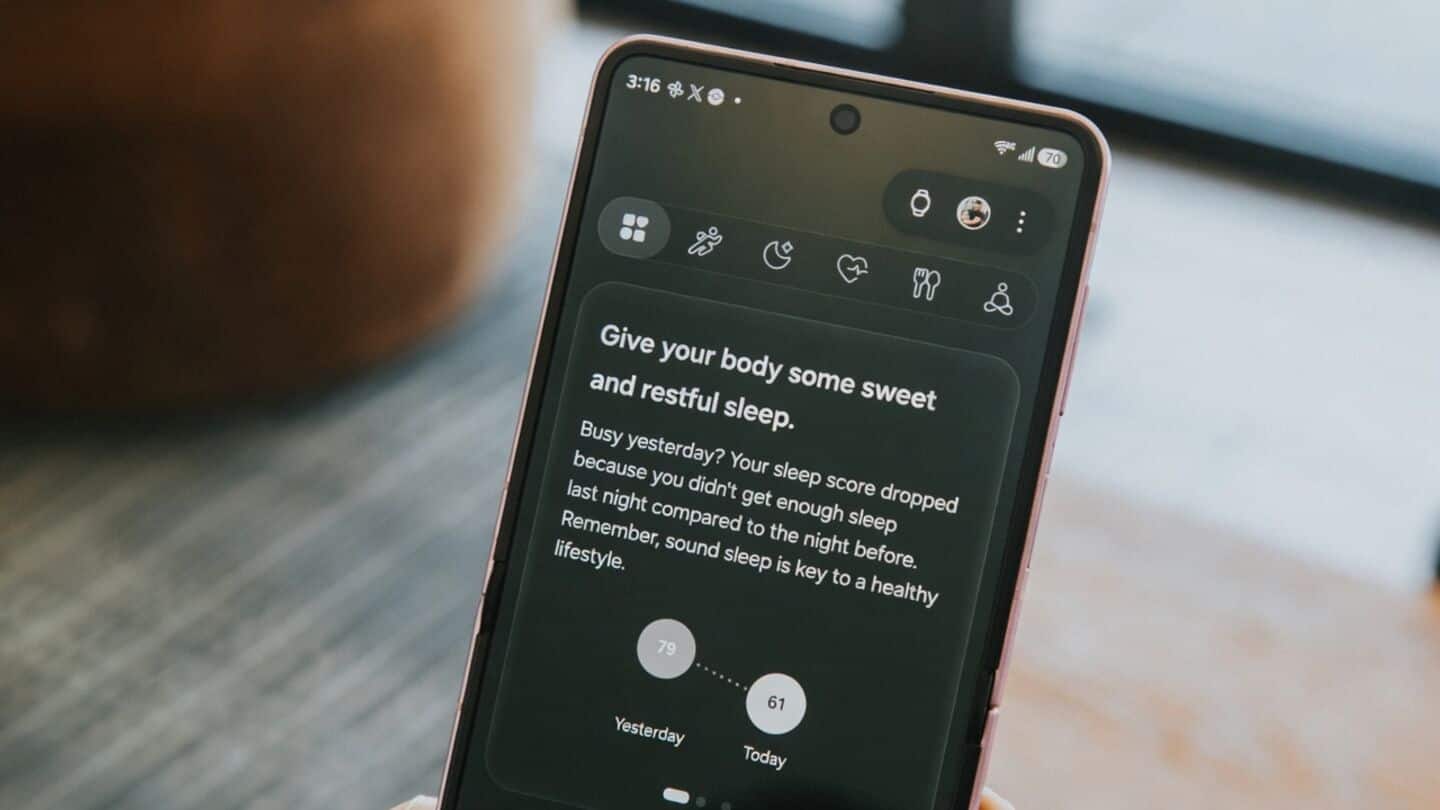 Samsung Health update adds tailored sleep coach, expands running coach