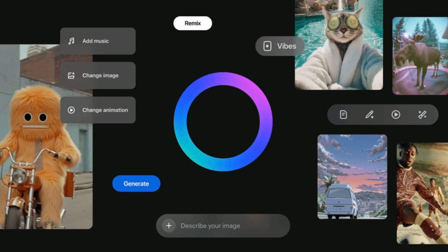 Meta's AI video feed 'Vibes' expands to Europe