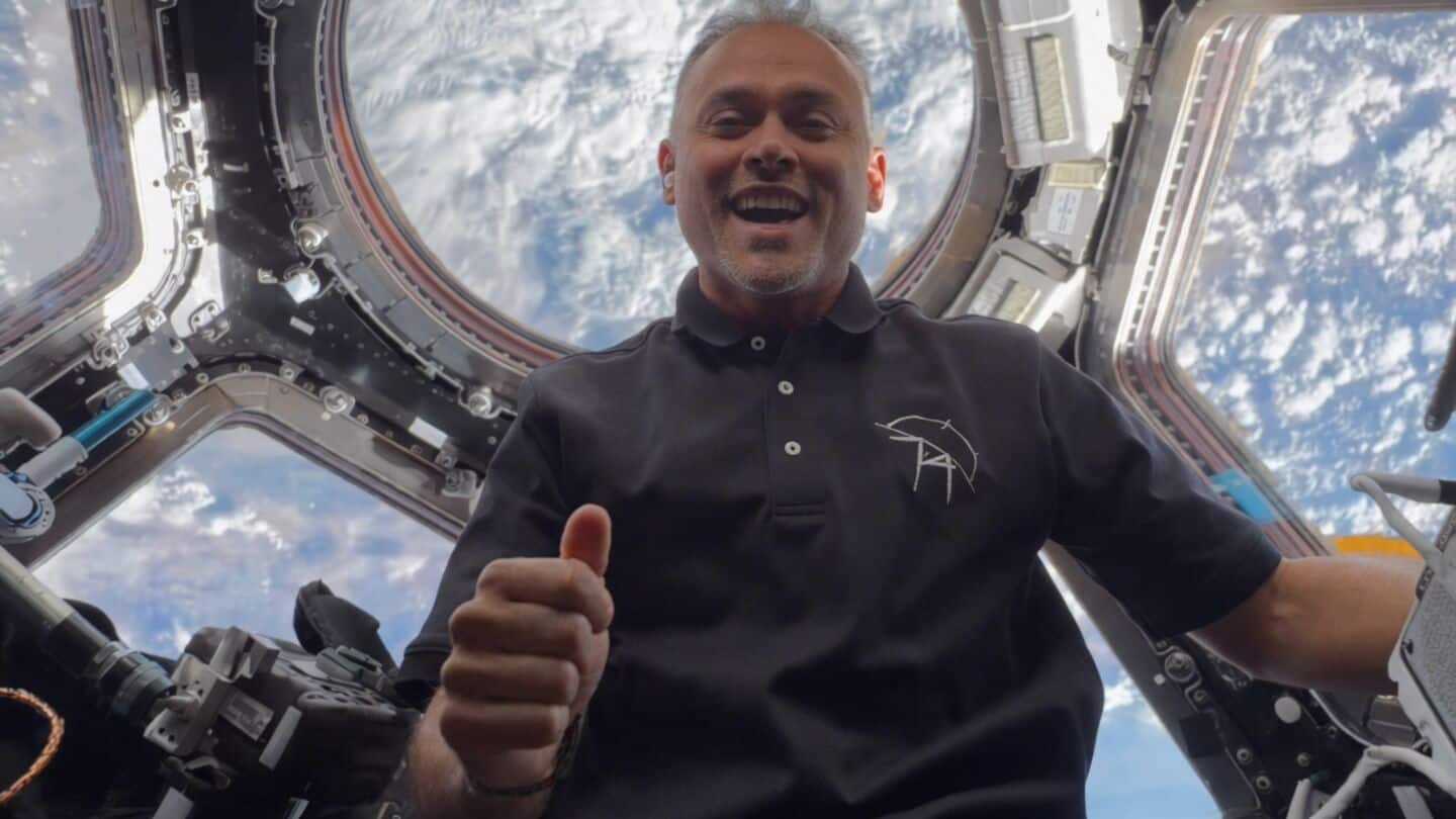 NASA astronaut Anil Menon sends 1st video message from ISS
