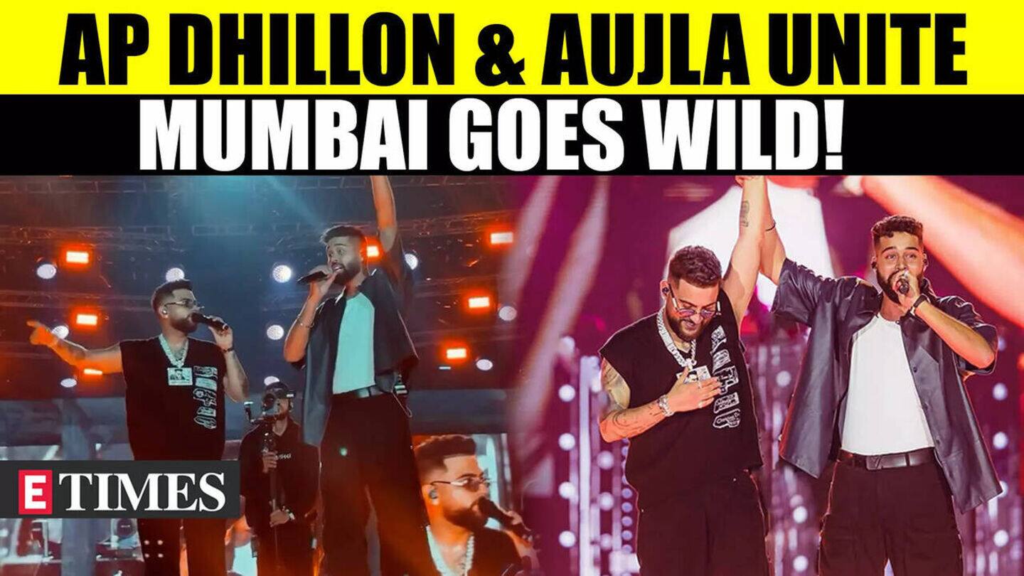 AP Dhillon's Mumbai concert goes viral with fan moment and Tara Sutaria cameo