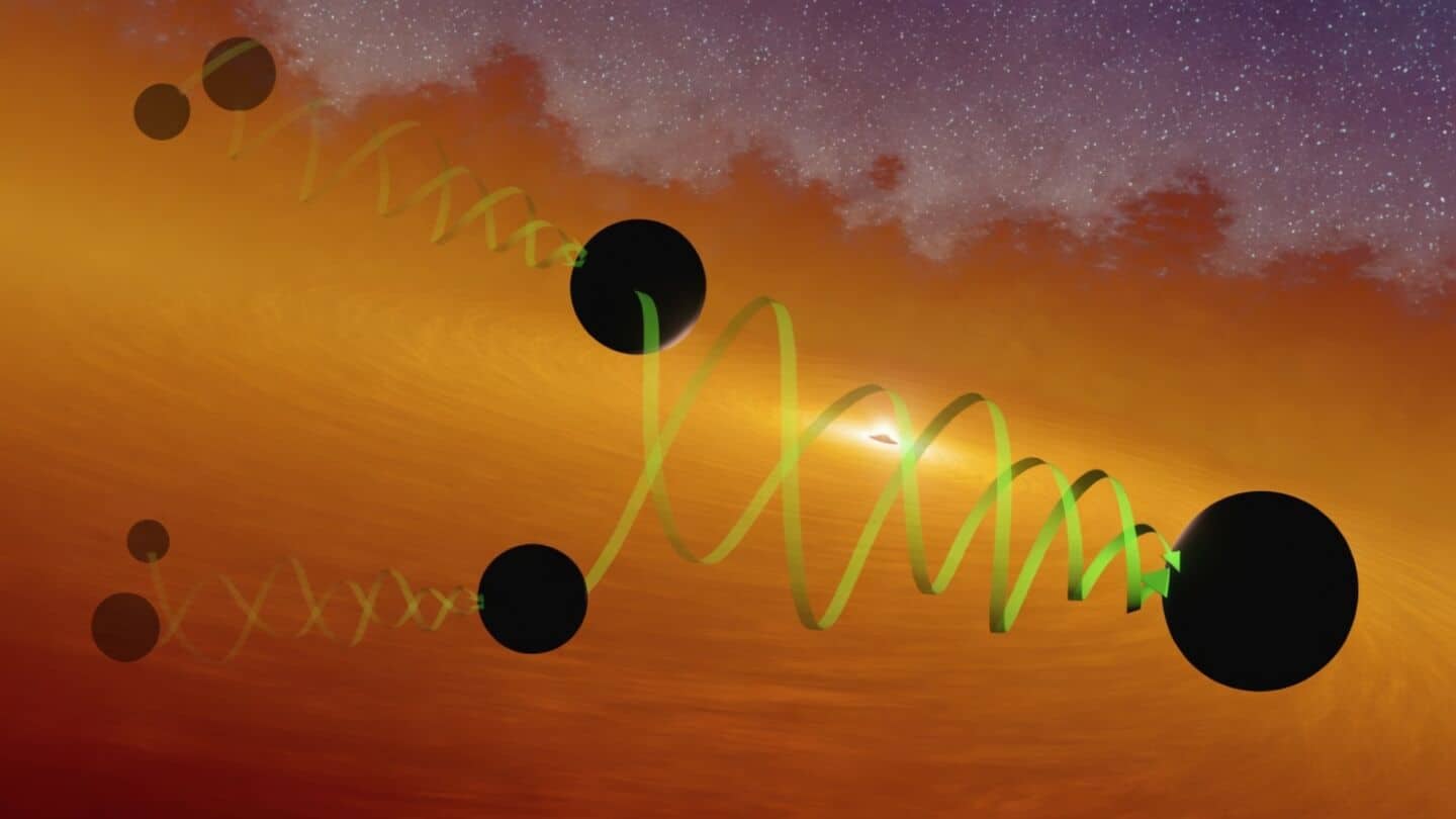 Study finds hierarchical mergers among black holes in 155 pairs