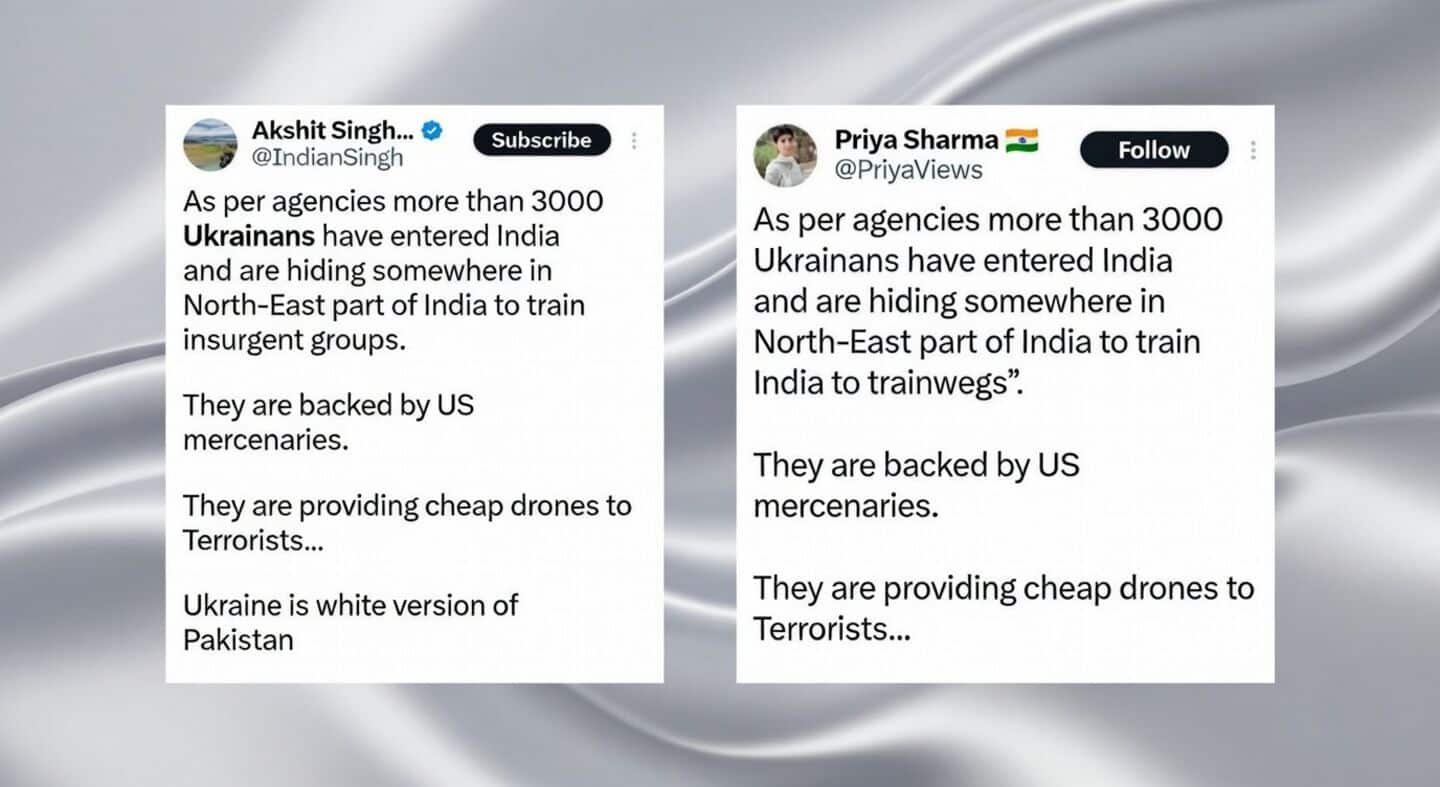 Ukraine, US deny claims of training insurgents in India