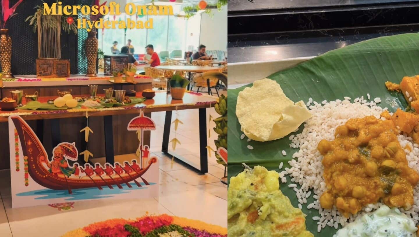 Microsoft and Google celebrate Onam in offices with traditional festivities