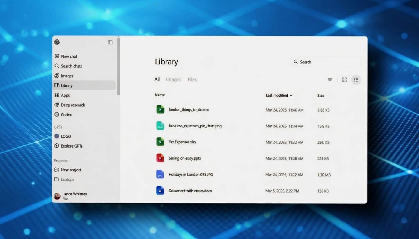 OpenAI launches ChatGPT library for Plus, Pro and Business users
