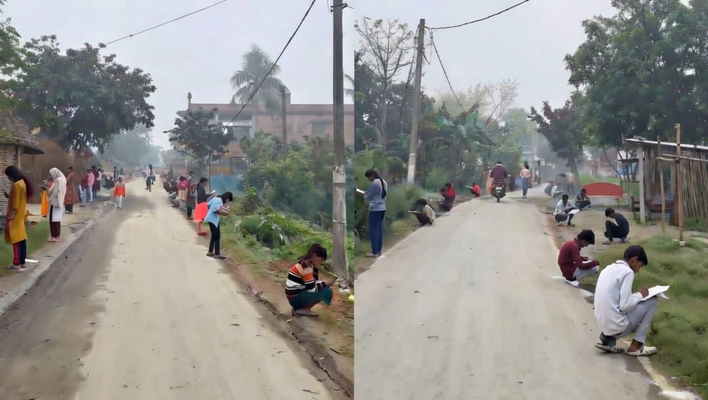 Viral X clip shows Siwan roadside exams in low-literacy Bihar