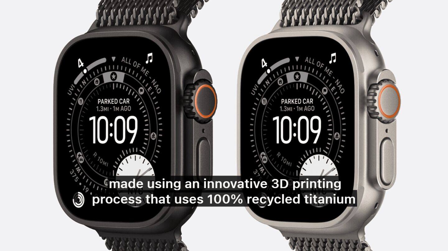 Apple's new Apple Watches get a 3D-printed titanium upgrade
