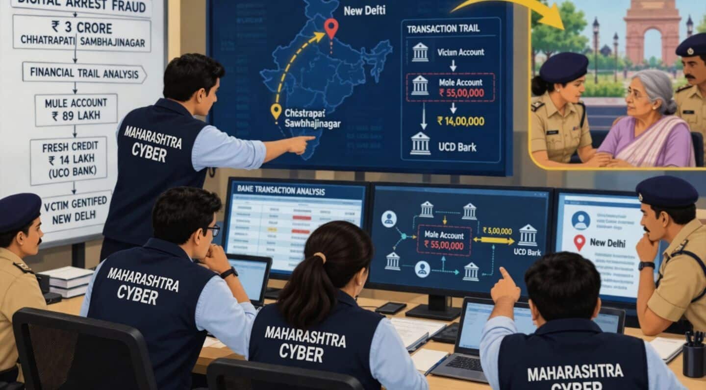 Maharashtra Cyber and Delhi Police save Delhi woman after 27L