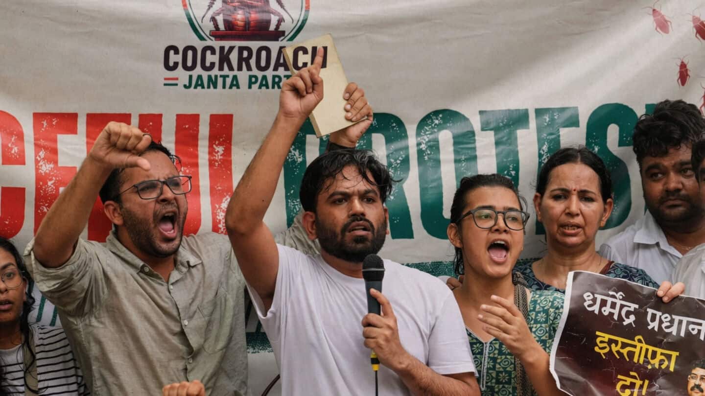 <!-- x-tinymce/html -->कॉकरोच जनता पार्टी ने शिक्षा मंत्री से इस्तीफा मांगा, कहा - ये तो बस ट्रेलर है
