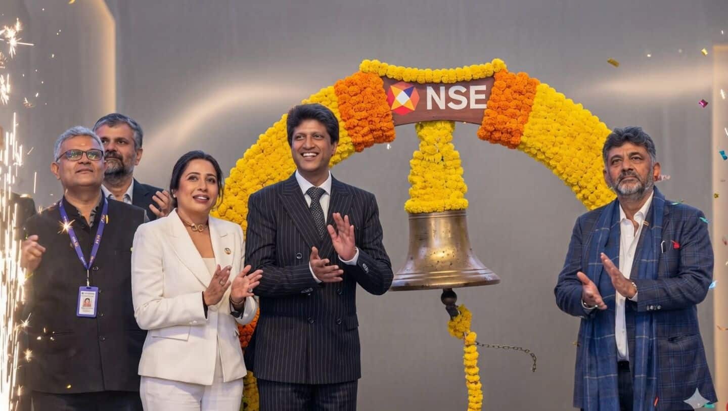 Bagmane Prime Office REIT lists at ₹103.40, closes 3.66% up