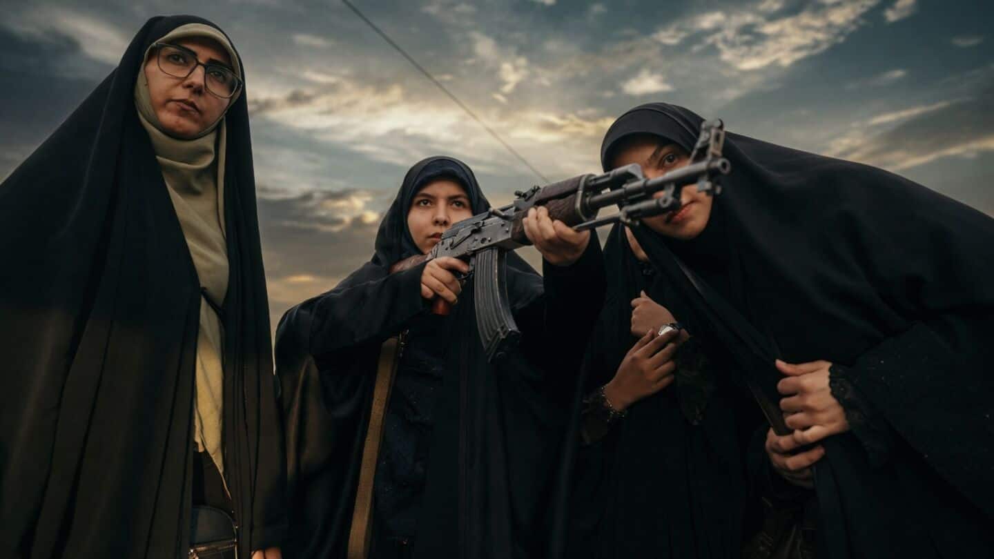 Iranian women training with firearms in Tehran amid regional tensions