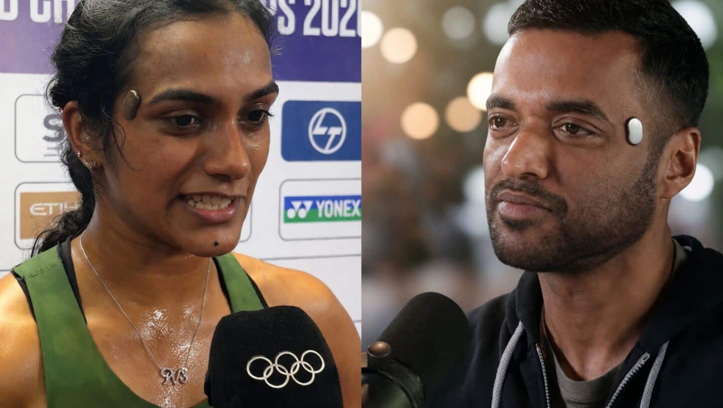 PV Sindhu wears temple brain monitor at 2026 BWF Championships