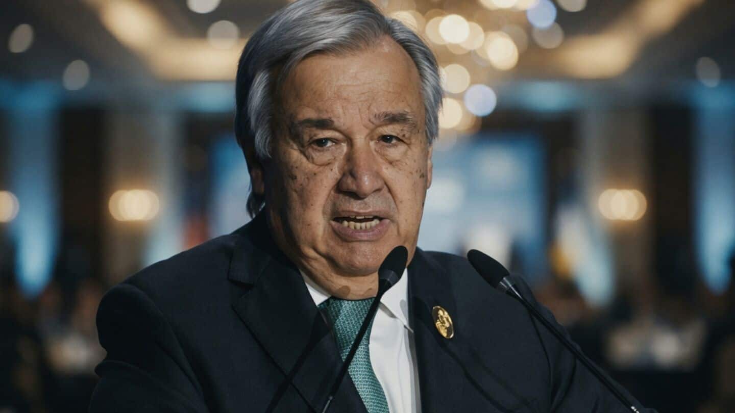 UN Secretary-General Antonio Guterres urges Gandhi's nonviolence amid global inequality