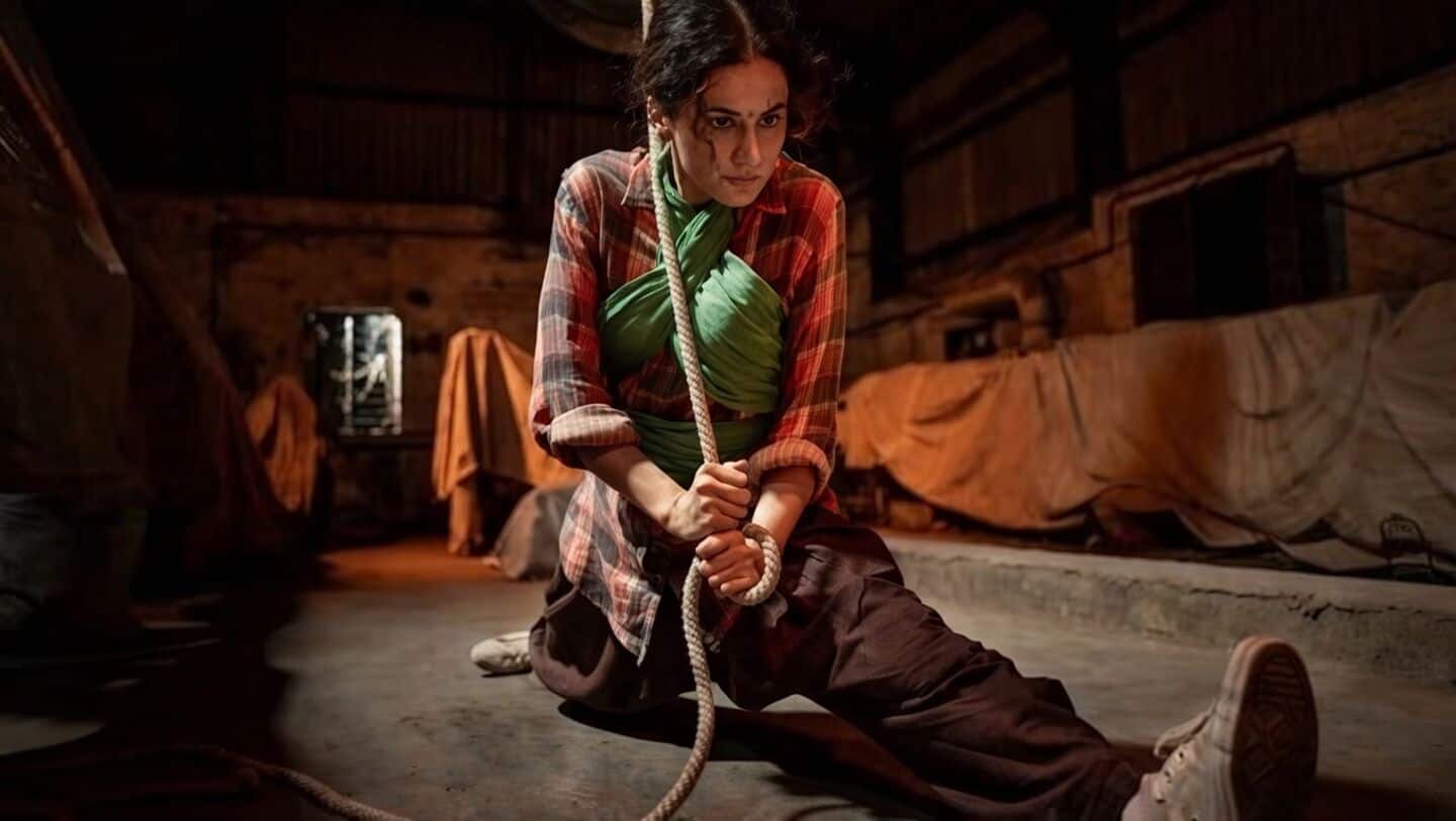 तापसी पन्नू का आंखों पर पट्टी बांधकर एक्शन, 'गांधारी' में दिखेगी मां के अटूट प्यार की कहानी