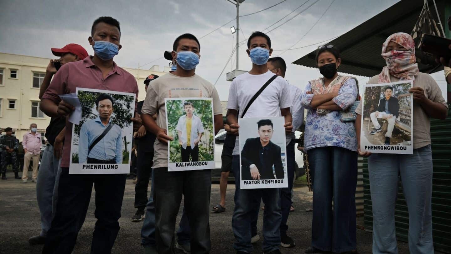 Imphal protest demands justice after 6 Naga civilians found dead