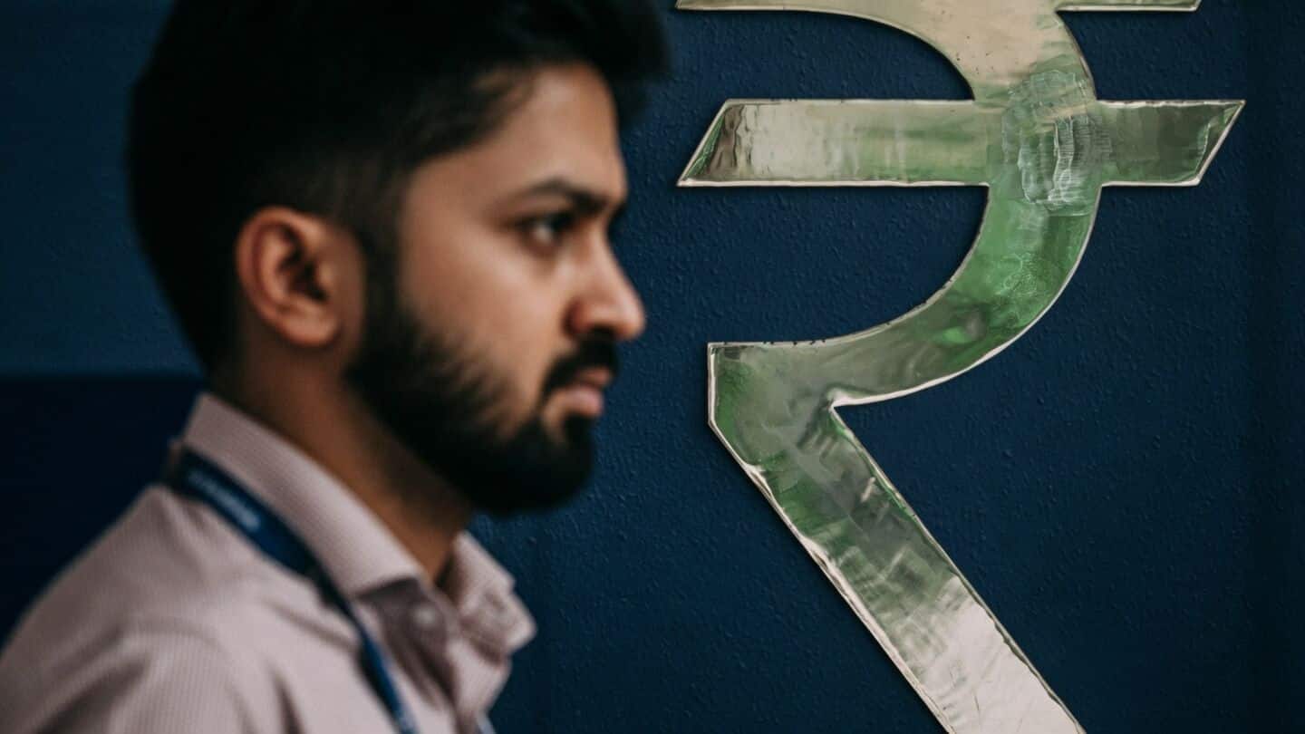 Rupee at 95.05 per US dollar after RBI 20% rule