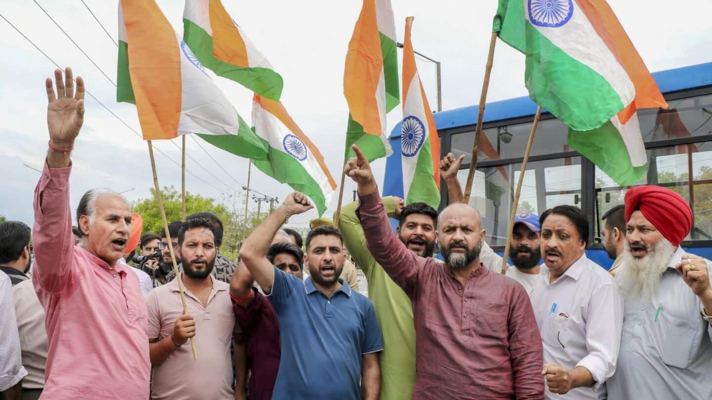 Displaced PoK residents protest in Jammu after over 20 killed