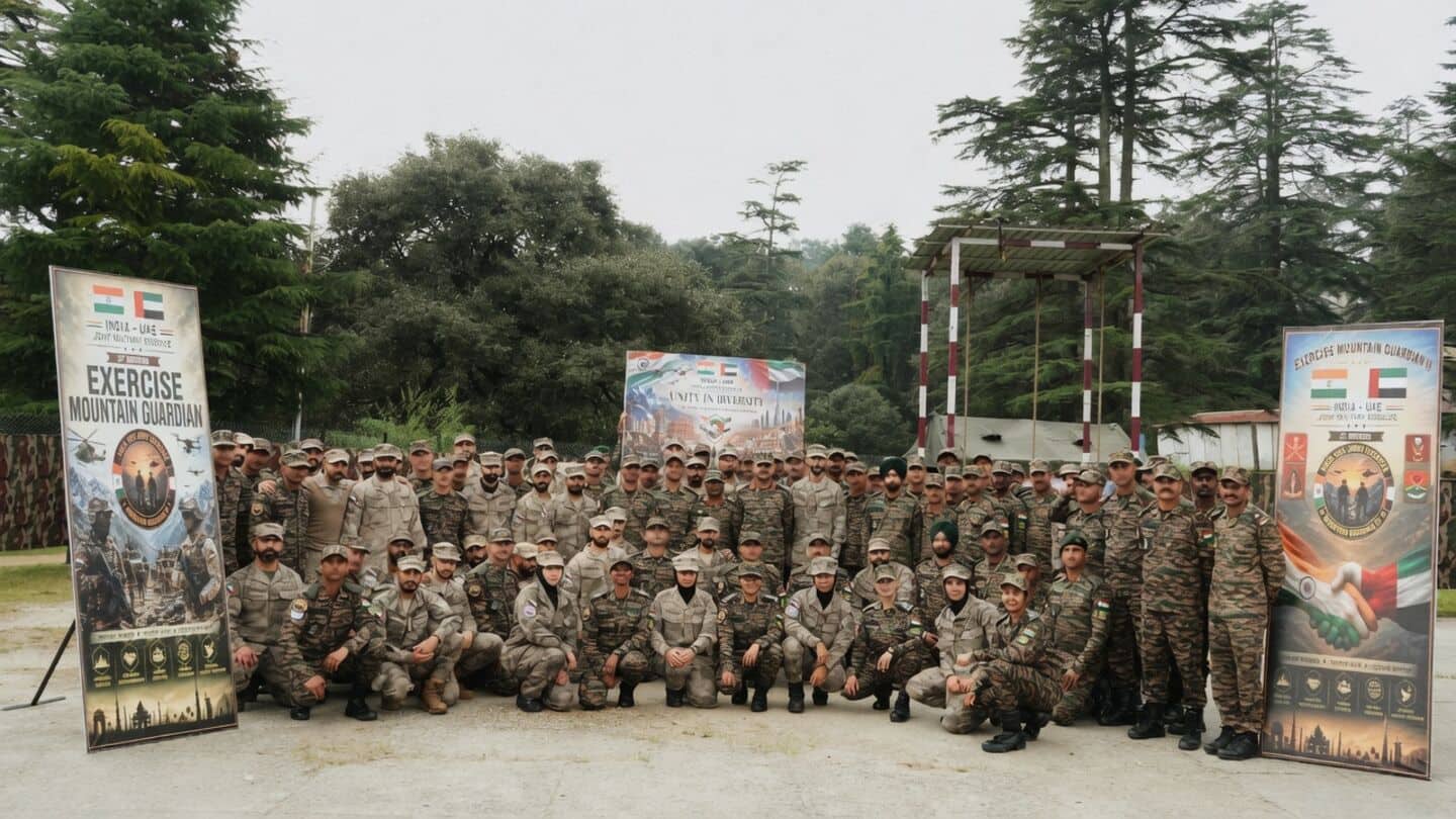 India and UAE kick off Exercise Mountain Guardian in Uttarakhand