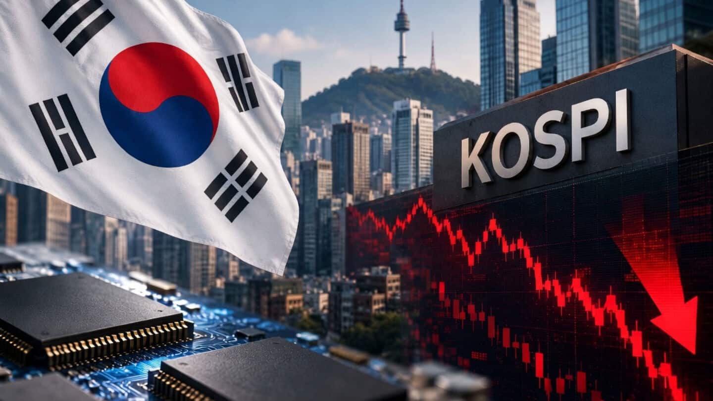 KOSPI slides 22% with turnover down 70% in 2026