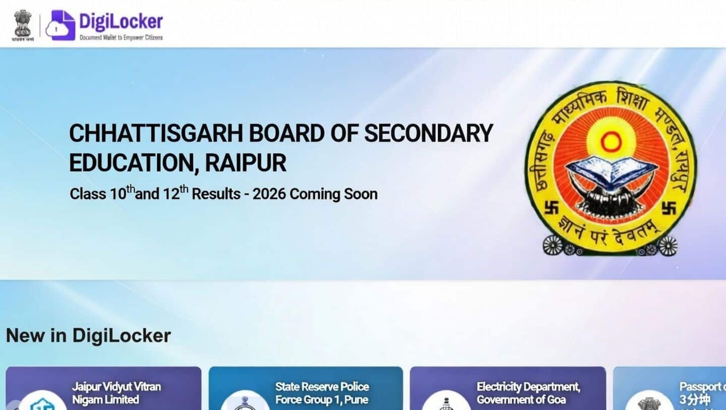 Chhattisgarh Board to release Class 10 and 12 results soon