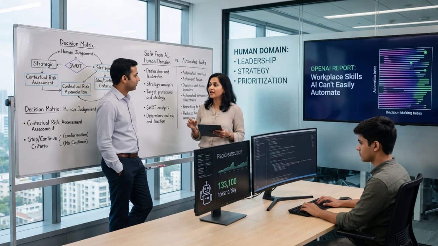 OpenAI report: AI handles routine tasks not strategic decision-making