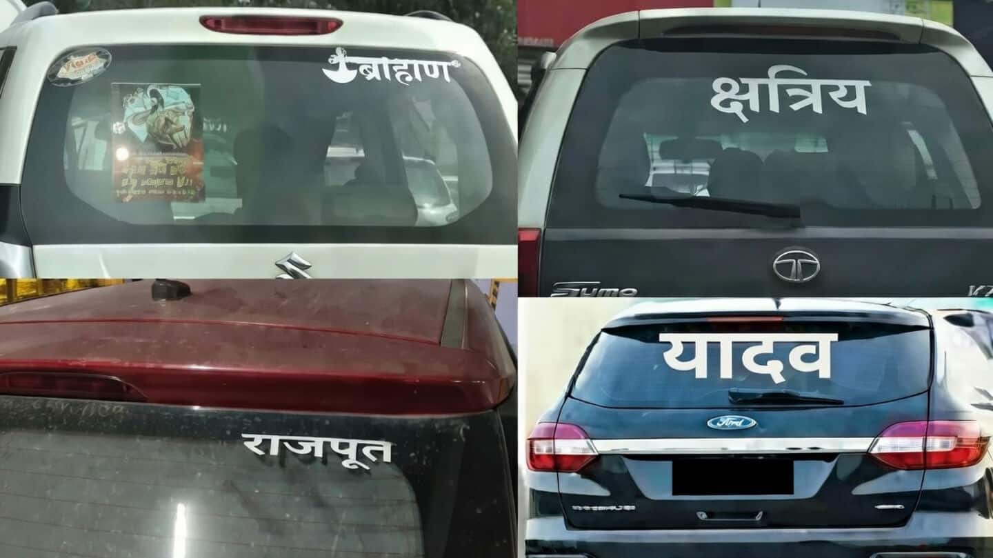 Bihar orders vehicle owners to remove caste stickers, ₹2,000 fine