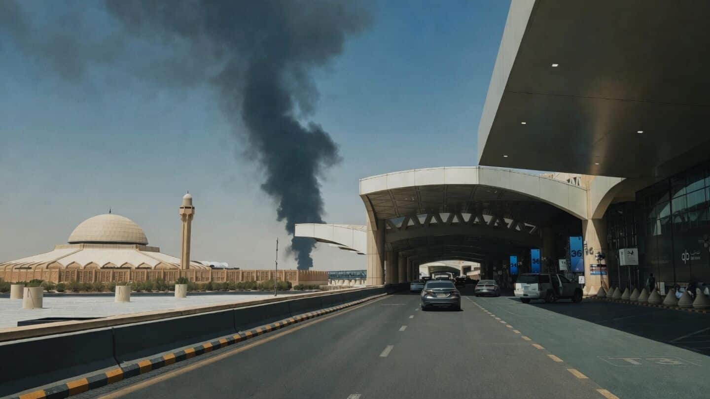 Missile strikes Riyadh's King Khalid airport, several people injured
