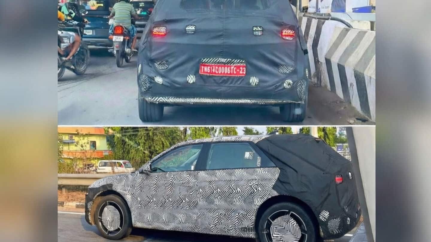 Hyundai Ioniq 5 facelift spied testing on Indian roads