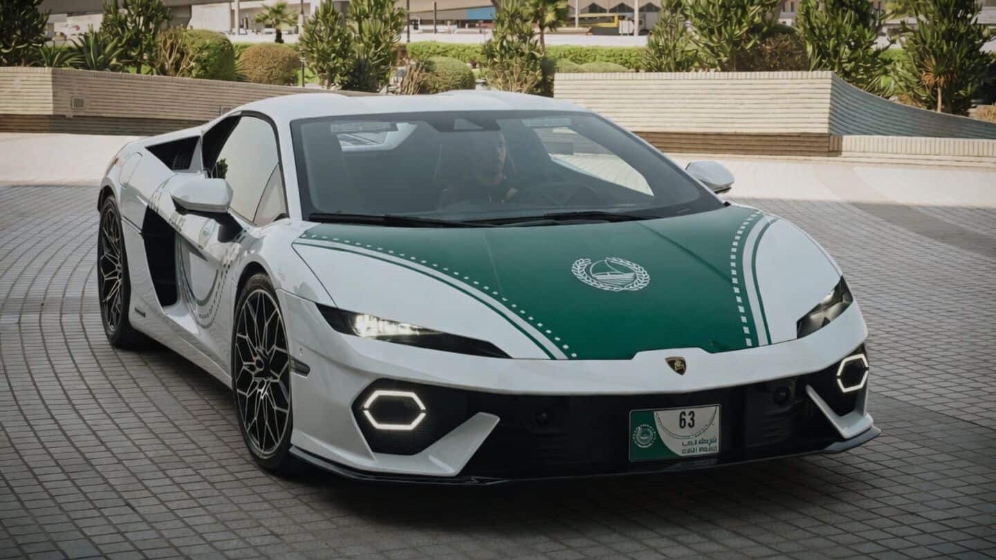 Dubai Police unveil Lamborghini Temerario to boost police presence