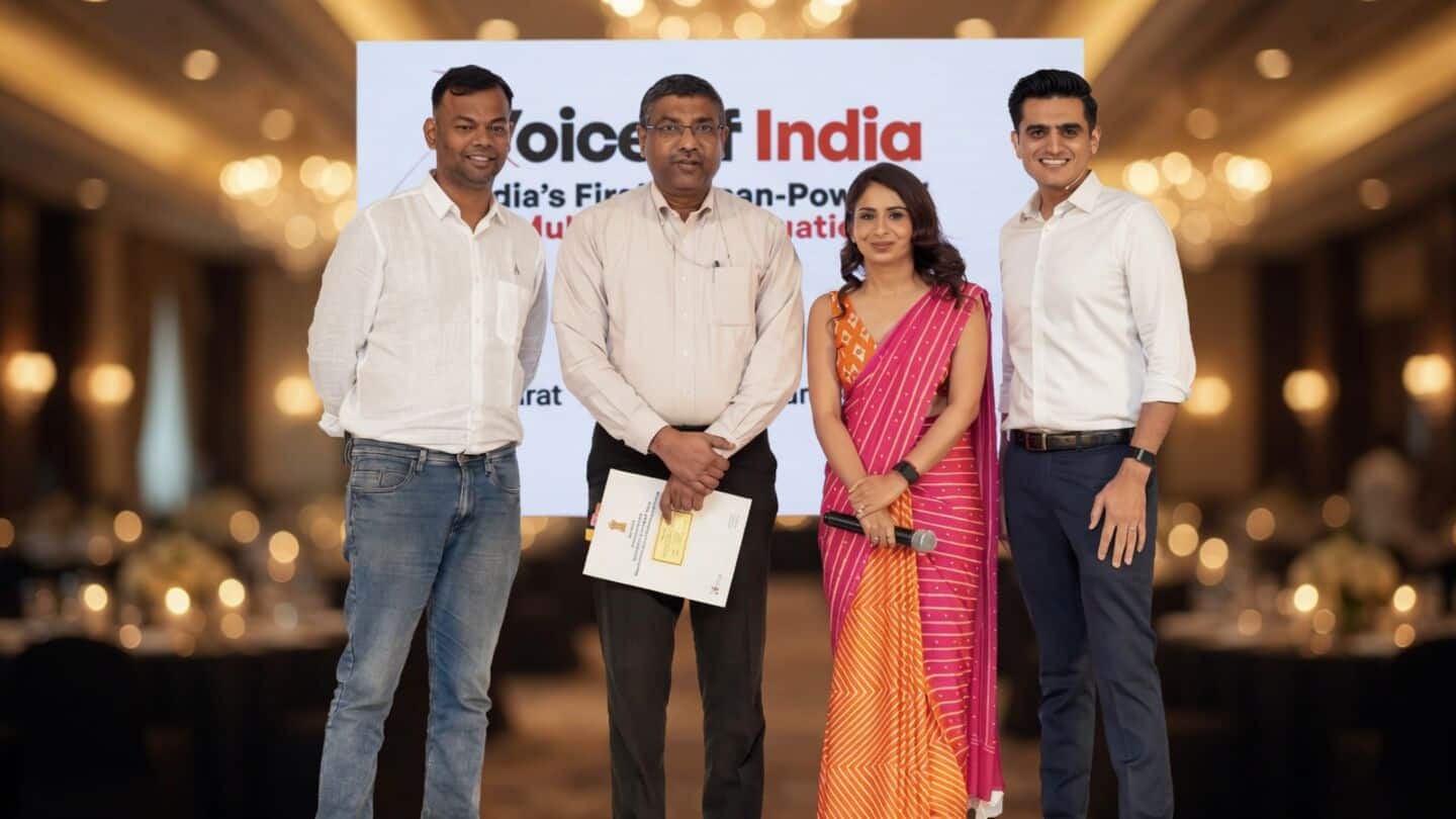 AI4Bharat and Josh Talks AI launch Voice of India platform
