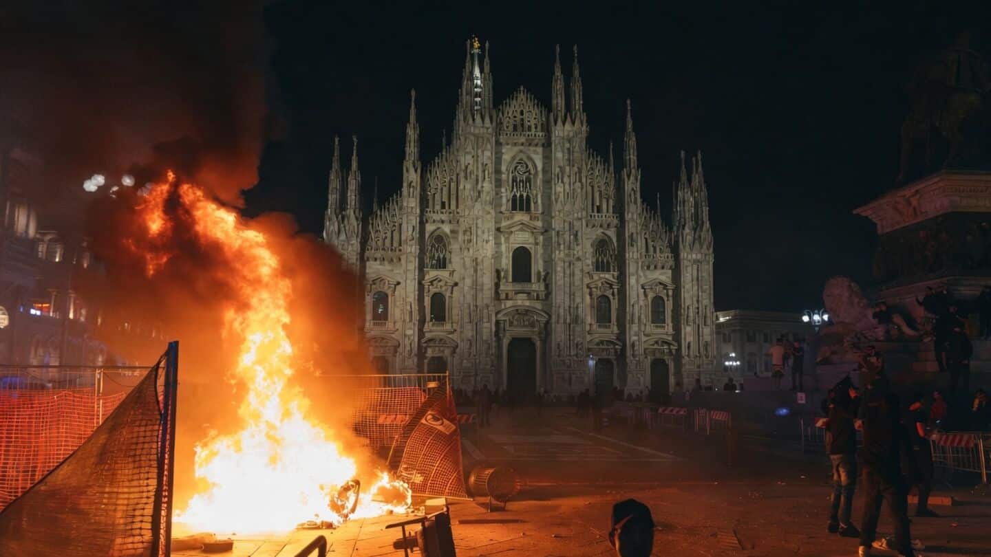Protests over living costs spark clashes in Belgium, Italy