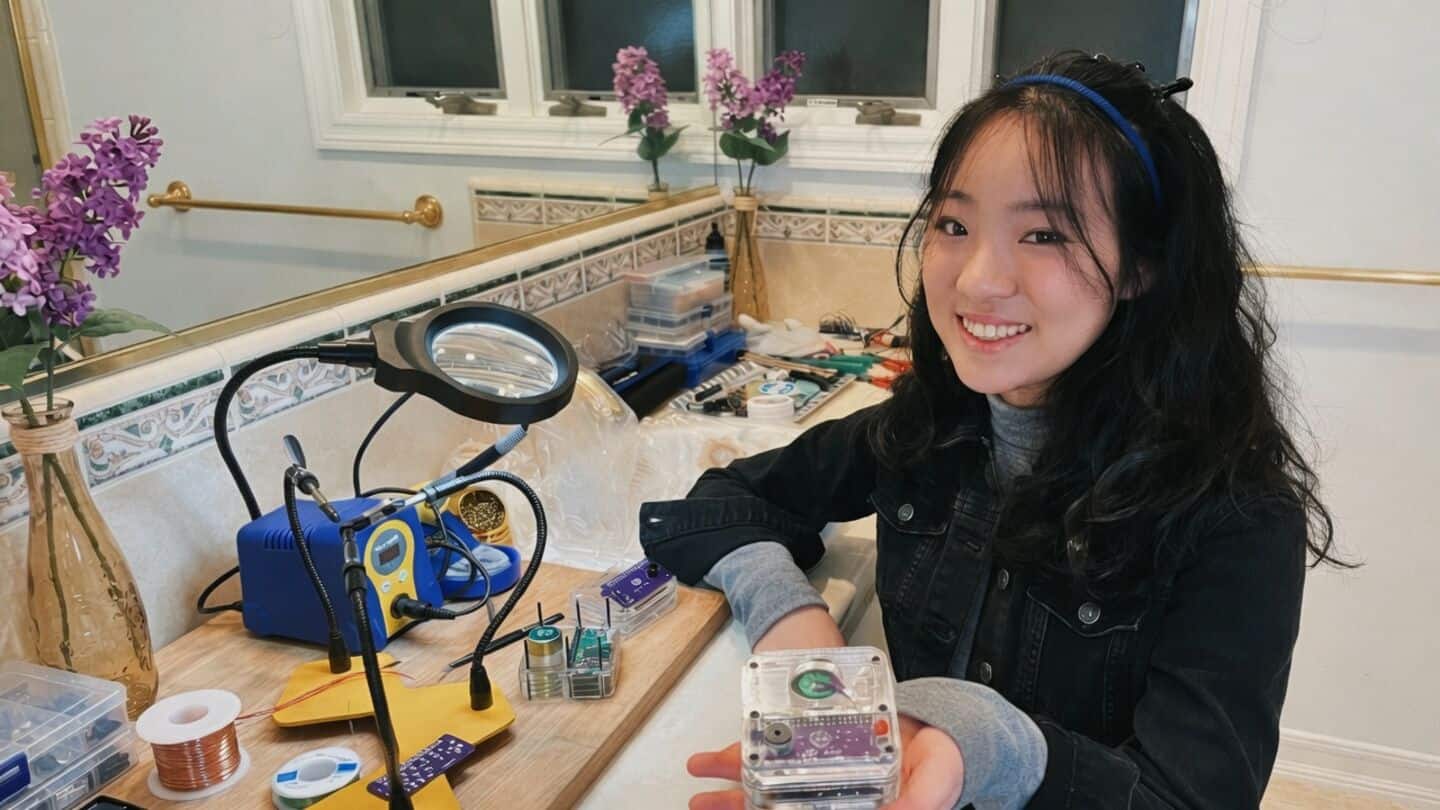 Vivien He developed Qube to warn of earthquakes under $100