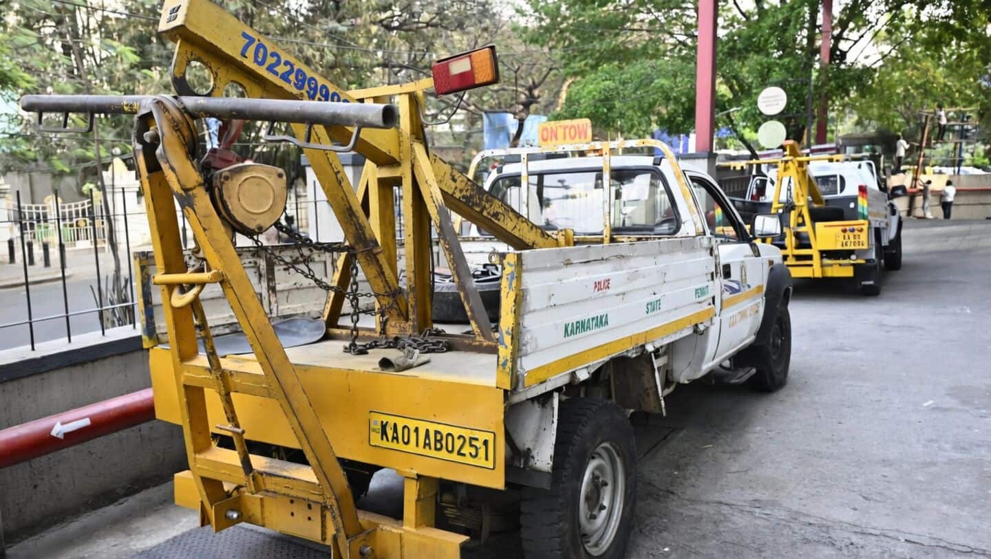 Bengaluru traffic police restart towing operations after 2022 suspension